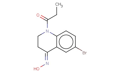 4(1H)-QUINOLINONE, 6-BROMO-2,3-DIHYDRO-1-(1-OXOPROPYL)-, 4-OXIME